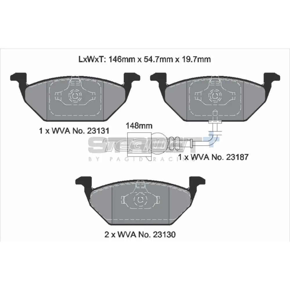 pagid-street-brake-pads-volkswagen-golf-mk6-gti-10-14-front-t8164sp2001-552.jpg Pagid Street+ Brake Pads Volkswagen Golf MK6 GTI 10-14 Front - T8164SP2001 - Image 3