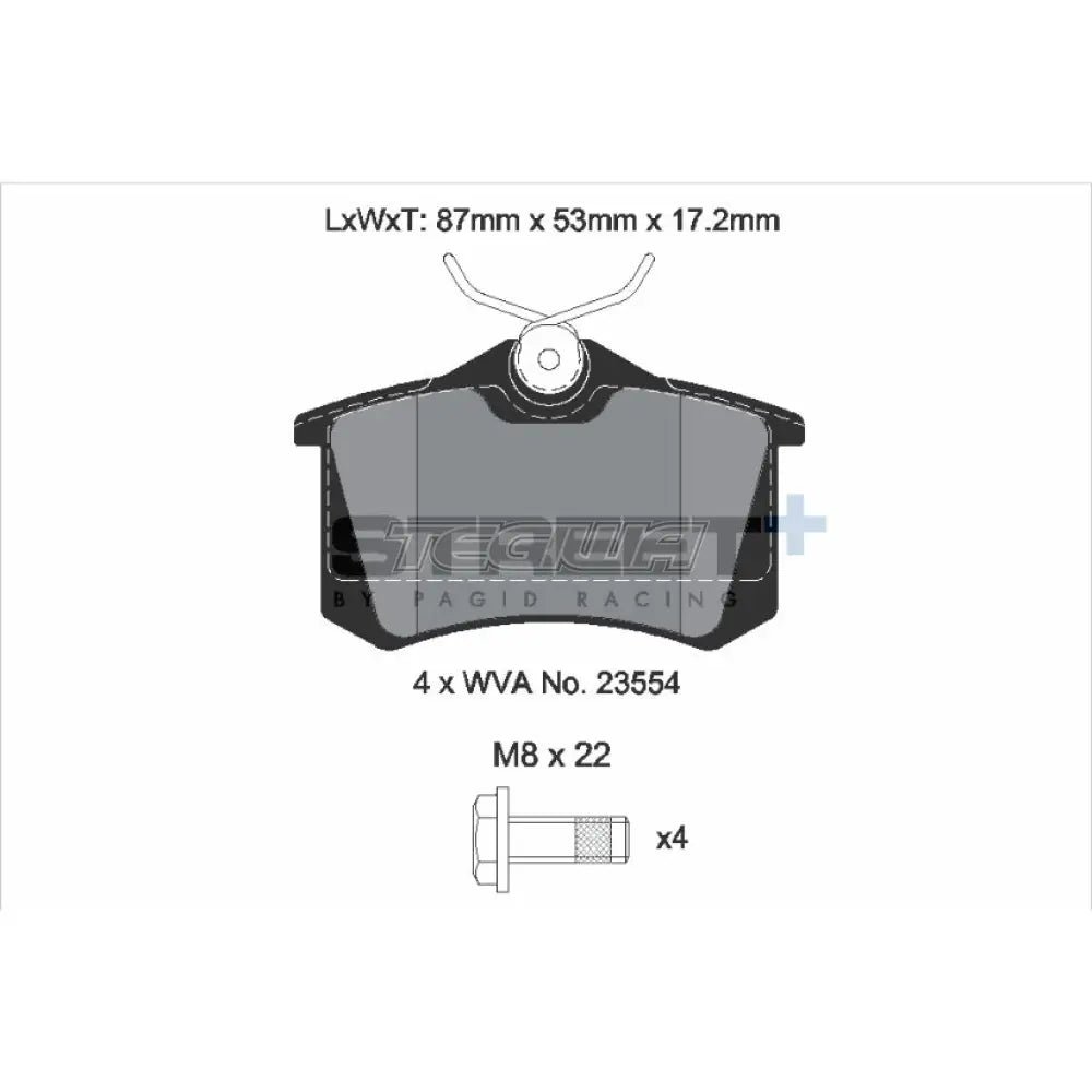 pagid-street-brake-pads-volkswagen-polo-6r-gti-10-16-rear-966.jpg Pagid Street+ Brake Pads Volkswagen Polo 6R GTI 10-16 Rear - Image 3