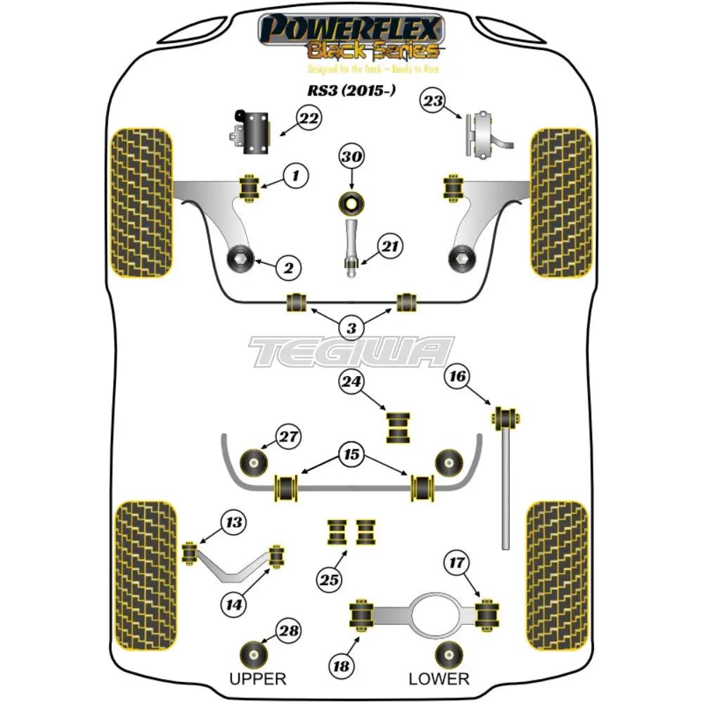 powerflex-black-series-front-wishbone-rear-bush-caster-adjustable-audi-a3-s3-rs3-8v-mk3-13-20-bushes-747.jpg Powerflex Black Series Front Wishbone Rear Bush Caster Adjustable Audi A3 S3 RS3 8V MK3 13-20 - Image 2