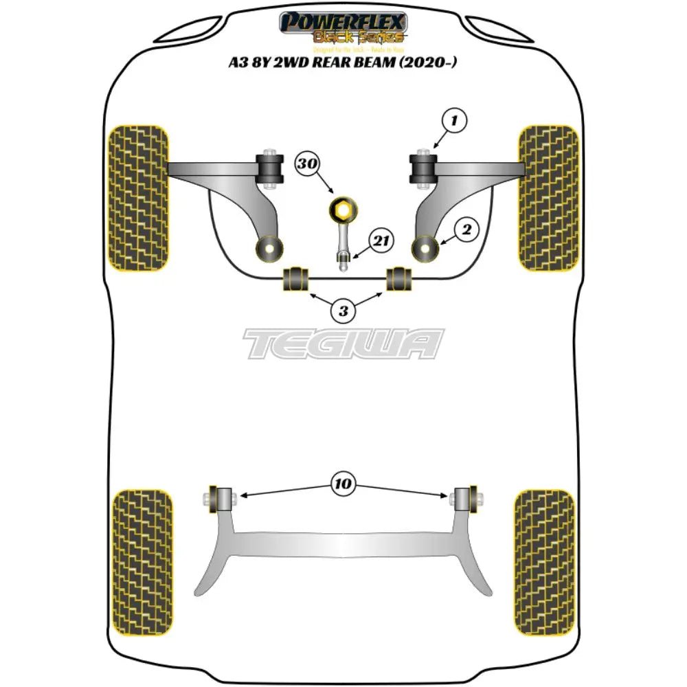 powerflex-black-series-front-wishbone-rear-bush-caster-adjustable-audi-a3-s3-rs3-8y-mk4-fwd-beam-20-bushes-125.jpg Powerflex Black Series Front Wishbone Rear Bush Caster Adjustable Audi A3 S3 RS3 8Y MK4 FWD Rear Beam 20+ - Image 2