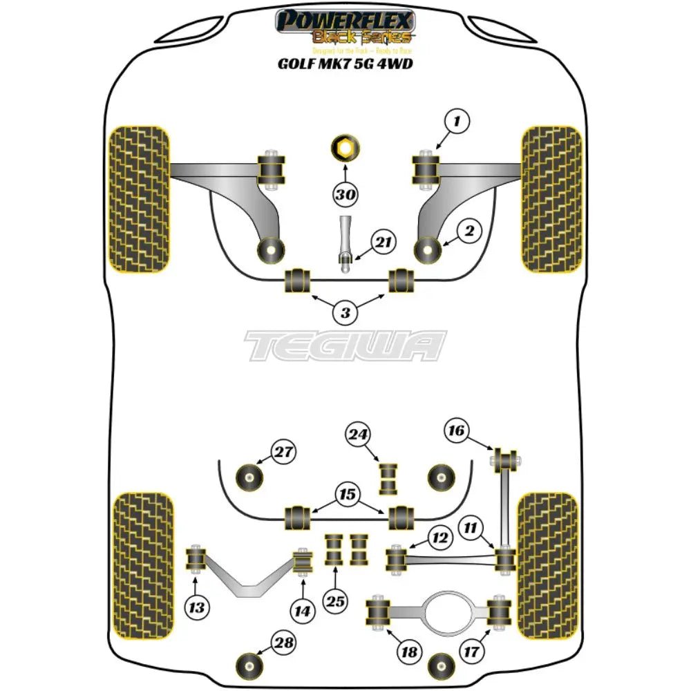 powerflex-black-series-lower-engine-mount-insert-large-volkswagen-golf-mk7-5g-4wd-inc-r-12-19-mounts-300.jpg Powerflex Black Series Lower Engine Mount Insert Large Volkswagen Golf MK7 5G 4WD Inc R 12-19 - Image 2