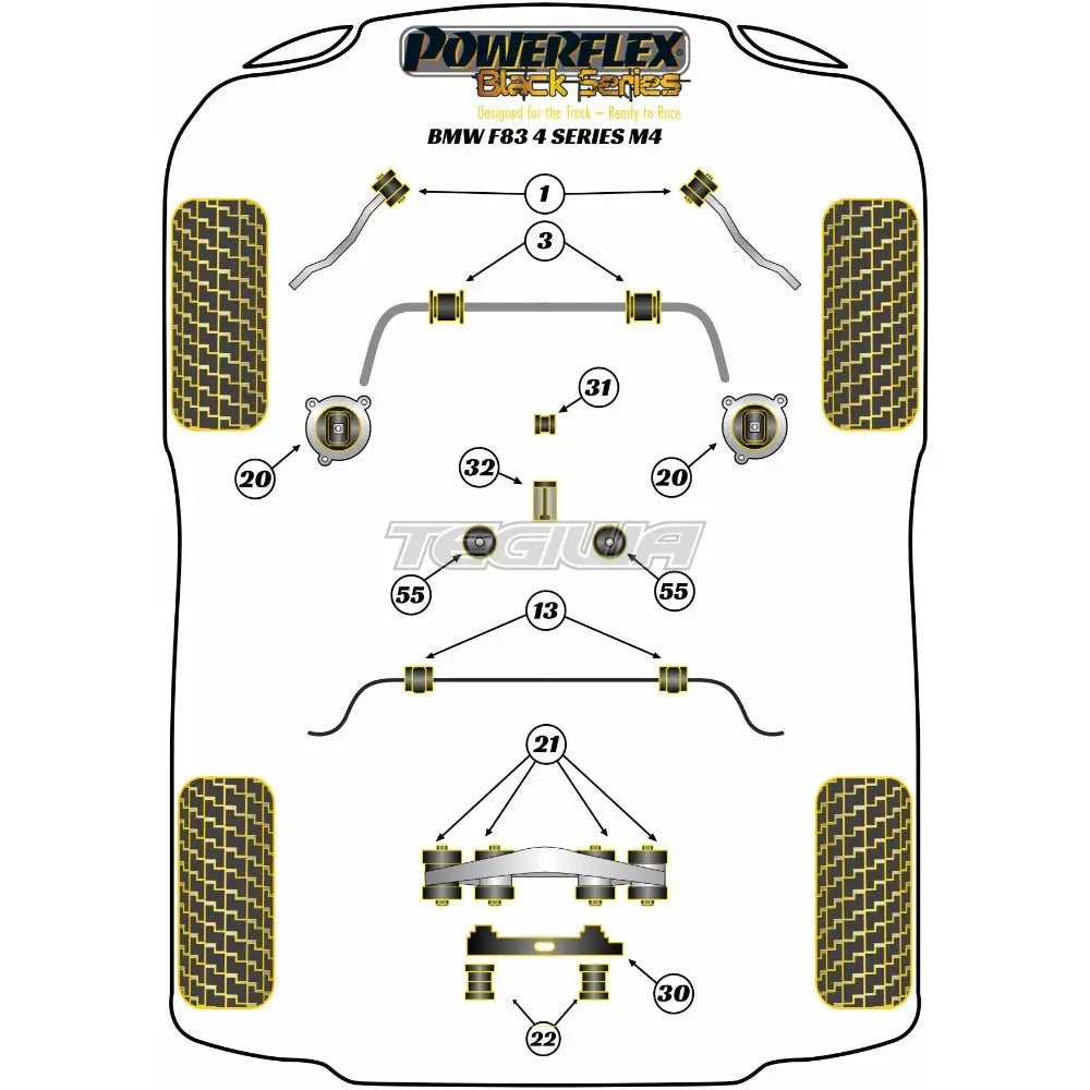 powerflex-black-series-shifter-arm-rear-bush-bmw-4-f32-f33-f36-f82-f83-m4-14-13-bushes-904.jpg Powerflex Black Series Shifter Arm Rear Bush BMW 4 Series F32 F33 F36 F82 F83 M4 14 13+ - Image 2