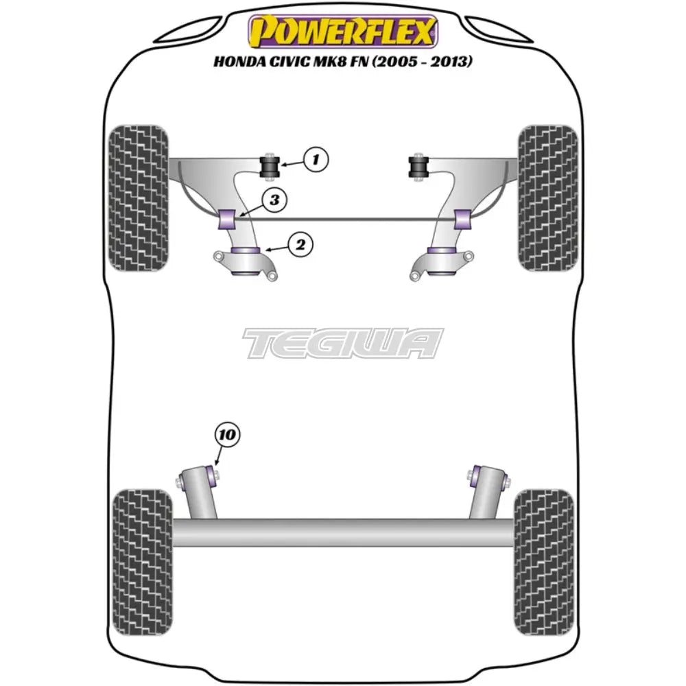 powerflex-road-series-rear-beam-mounting-bush-honda-civic-fk-fn-inc-type-r-05-12-bushes-174.jpg Powerflex Road Series Rear Beam Mounting Bush Honda Civic FK FN Inc Type-R 05-12 - Image 2