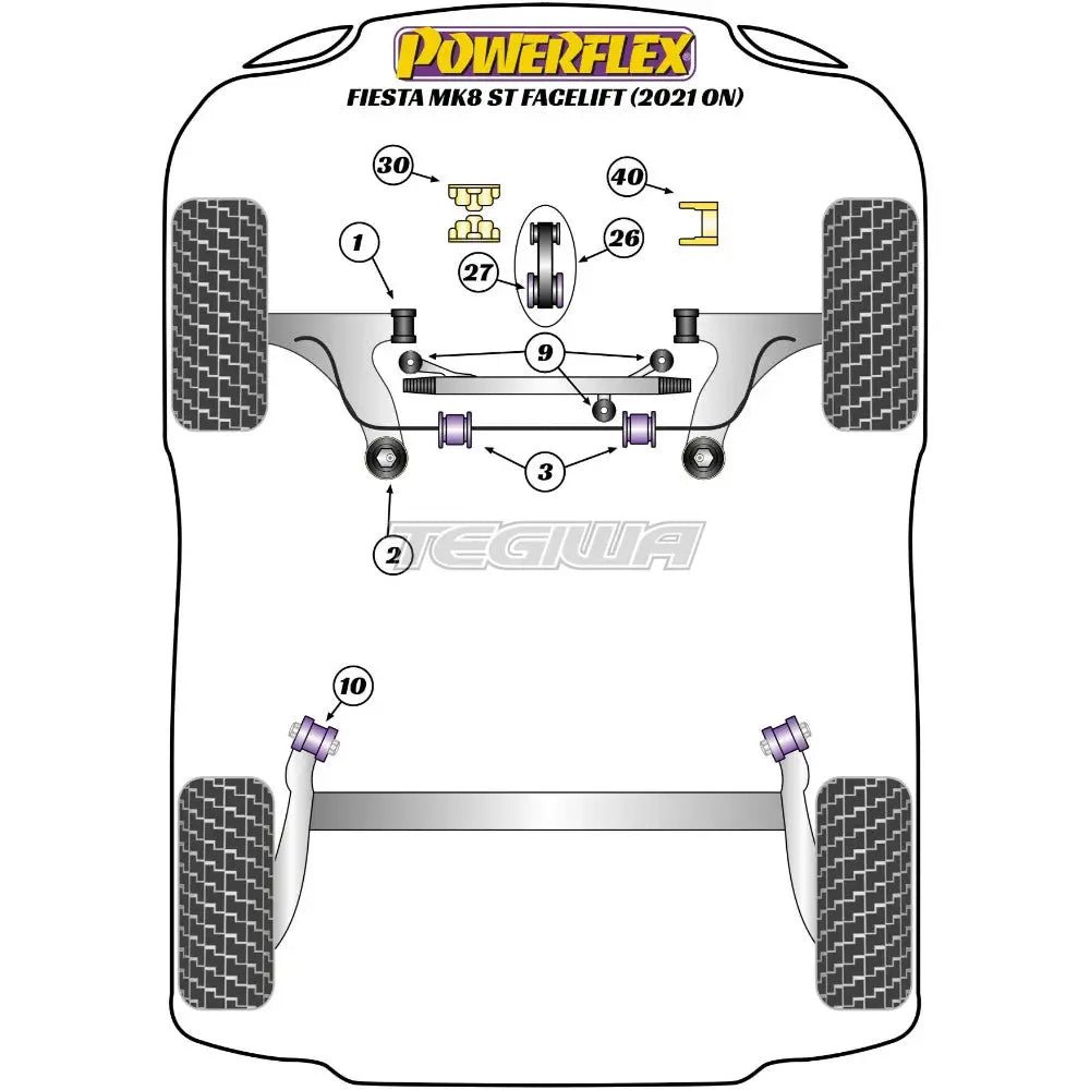 powerflex-road-series-rear-beam-to-chassis-bush-ford-fiesta-mk8-8-5-inc-st-200-facelift-21-bushes-289.jpg Powerflex Road Series Rear Beam To Chassis Bush Ford Fiesta MK8 8.5 Inc ST MK8.5 200 Facelift 21+ - Image 2