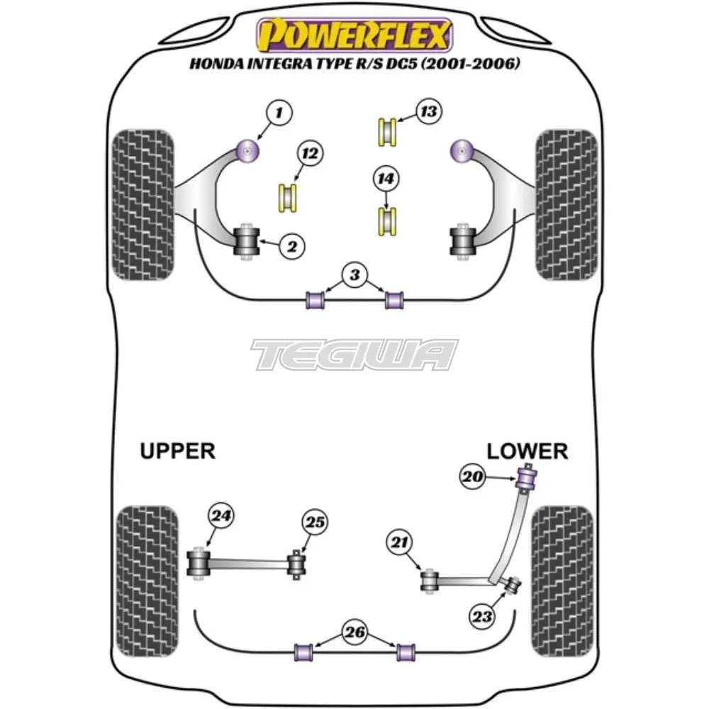powerflex-road-series-rear-engine-mount-insert-honda-integra-mk4-dc5-type-r-s-01-06-mounts-197.jpg Powerflex Road Series Rear Engine Mount Insert Honda Integra Mk4 DC5 Type R S 01-06 - Image 2