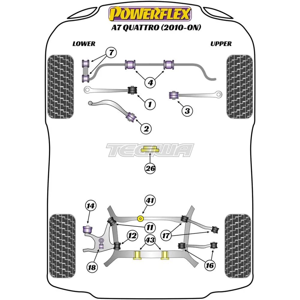 powerflex-road-series-rear-wheel-bearing-housing-bush-audi-a7-s7-rs7-4g8-quattro-10-18-bushes-210.jpg Powerflex Road Series Rear Wheel Bearing Housing Bush Audi A7 S7 RS7 4G8 Quattro 10-18 - Image 2